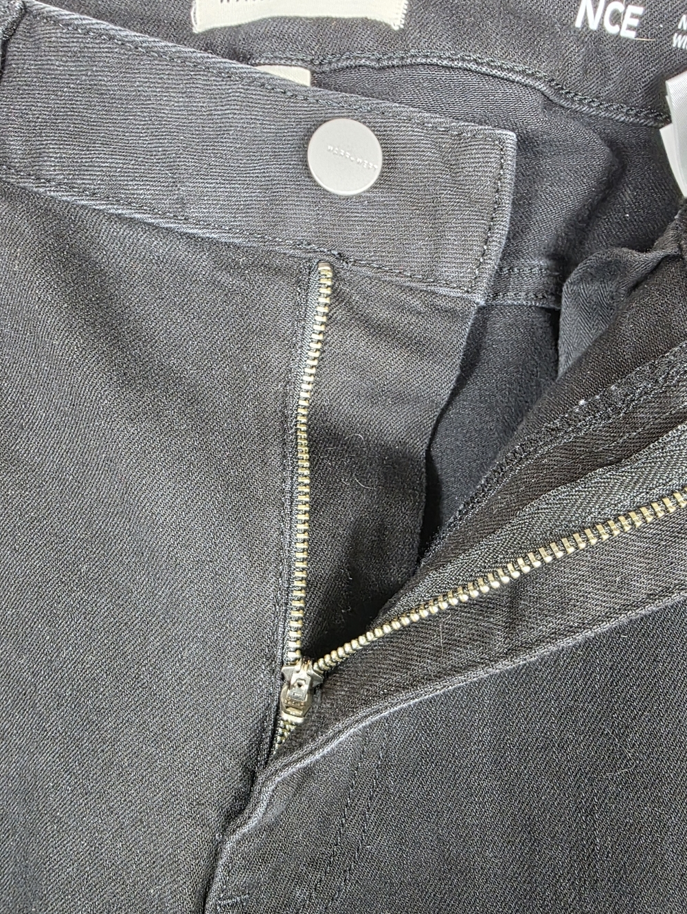 Warp + Weft NCE nice cote Wide Leg inkwell Black Jeans - Picture 6 of 14